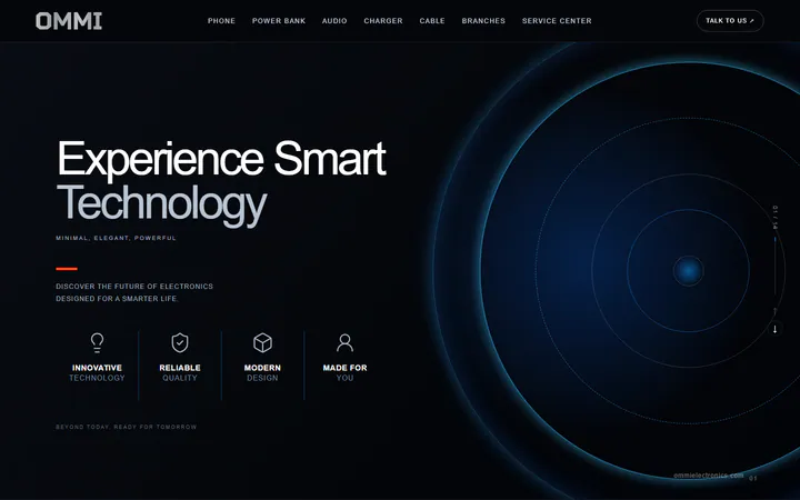 OMMI Electronics corporate product website