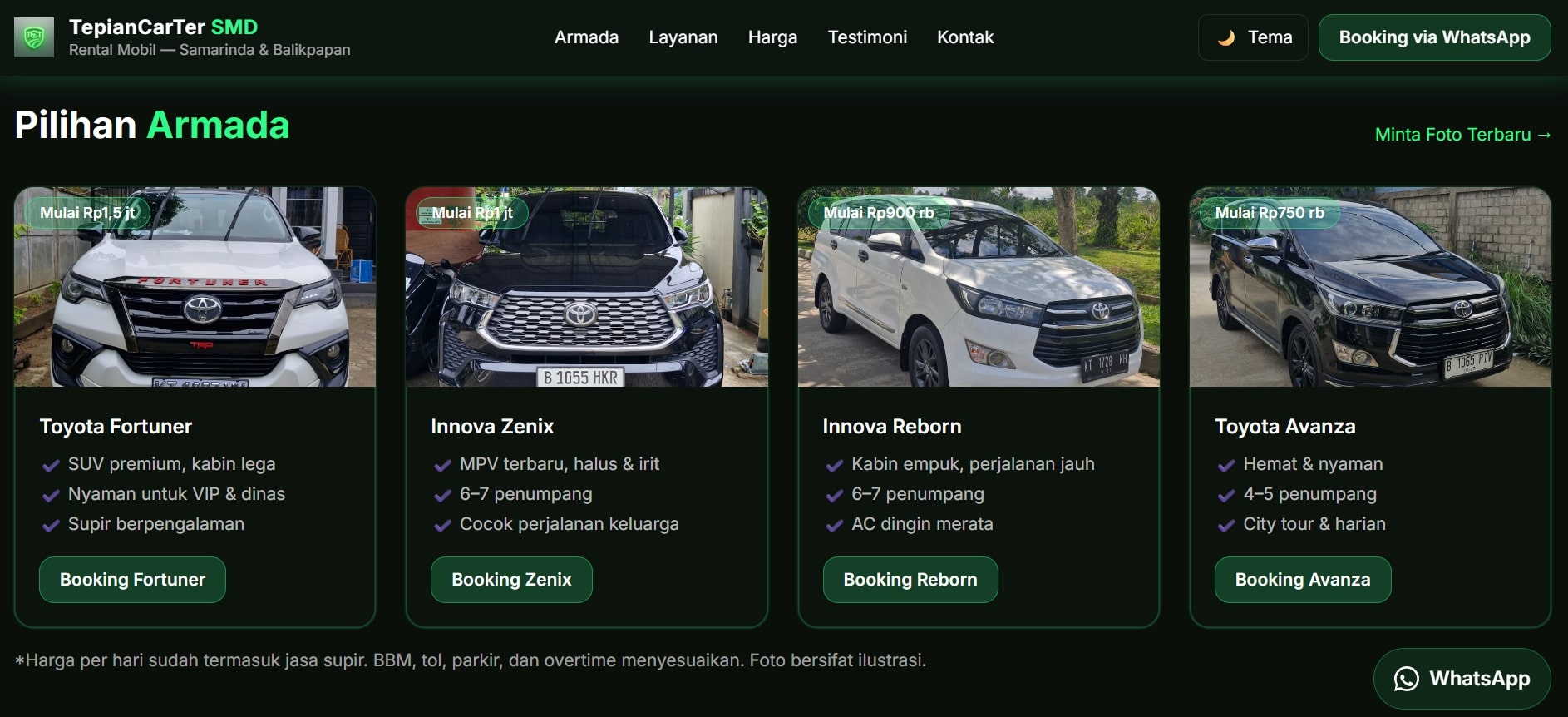 Rental Mobil - Sewa Harian/Bulanan
